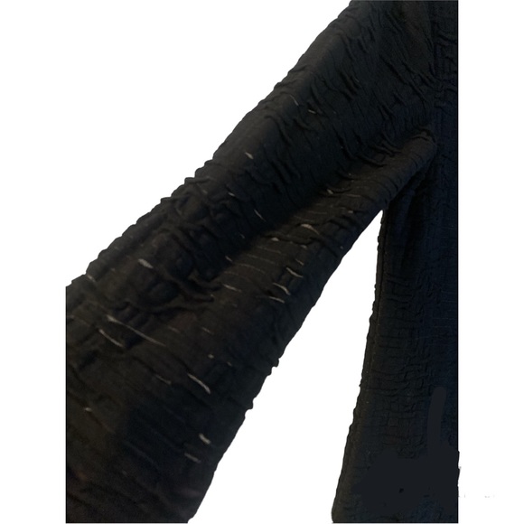 A/X Armani MiNi Dress Size Small Women Textured 3/4 Sleeve Black Cocktail - Picture 7 of 16